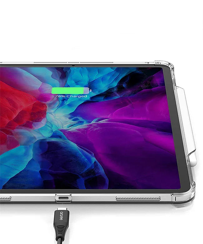 Araree Flexield Sp Case With Pencil Holder For Apple iPad Pro 12.9 (2021) - Clear - Tashqila Araree Flexield Sp Case With Pencil Holder For Apple iPad Pro 12.9 (2021) - Clear - Tashqila